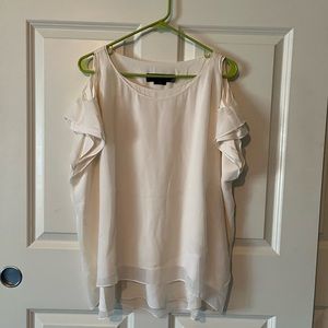 Women’s Alice & Oliva cream tank top blouse sz M